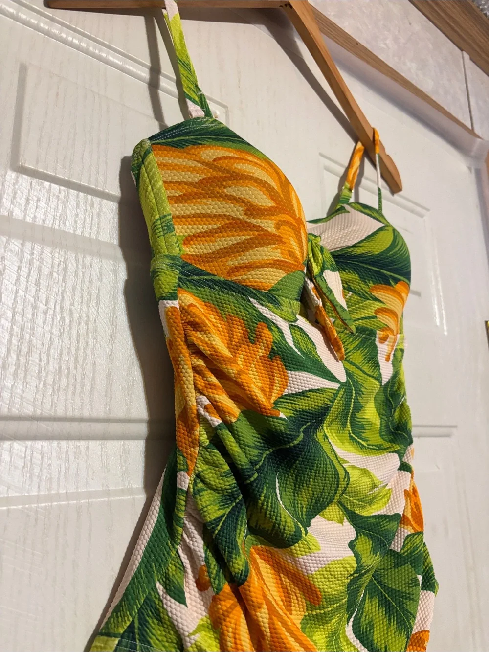 Kona‎ Sol Yellow & Green Tropical One-Piece Swimsuit